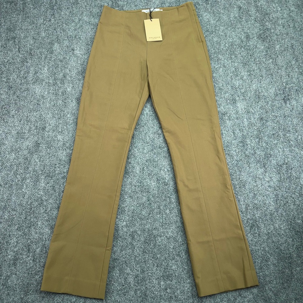 MM LaFleur The Foster Pant Womens 6 (28x29) Saddle Cotton Blend Adjustable Hem